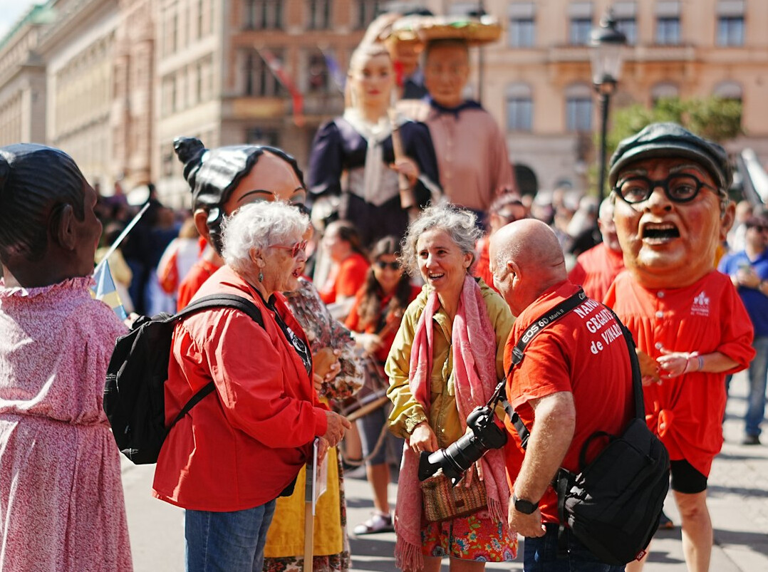 Crowd at an outdoor public festival
