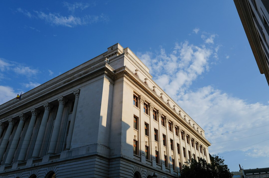 Grand government building columns